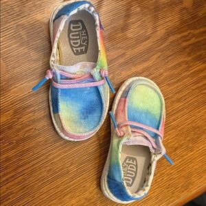 Hey Dude Kids Multicolor Tie-Dye Slip-On Sneakers toddler 7